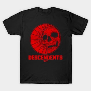 skull red descendents 1977 T-Shirt